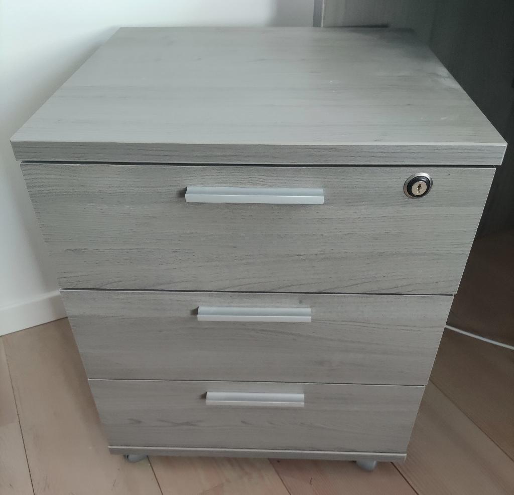 Compleet hoekbureau met 3 kasten, Maison & Meubles, Bureaux, Comme neuf, Bureau d'angle, Enlèvement