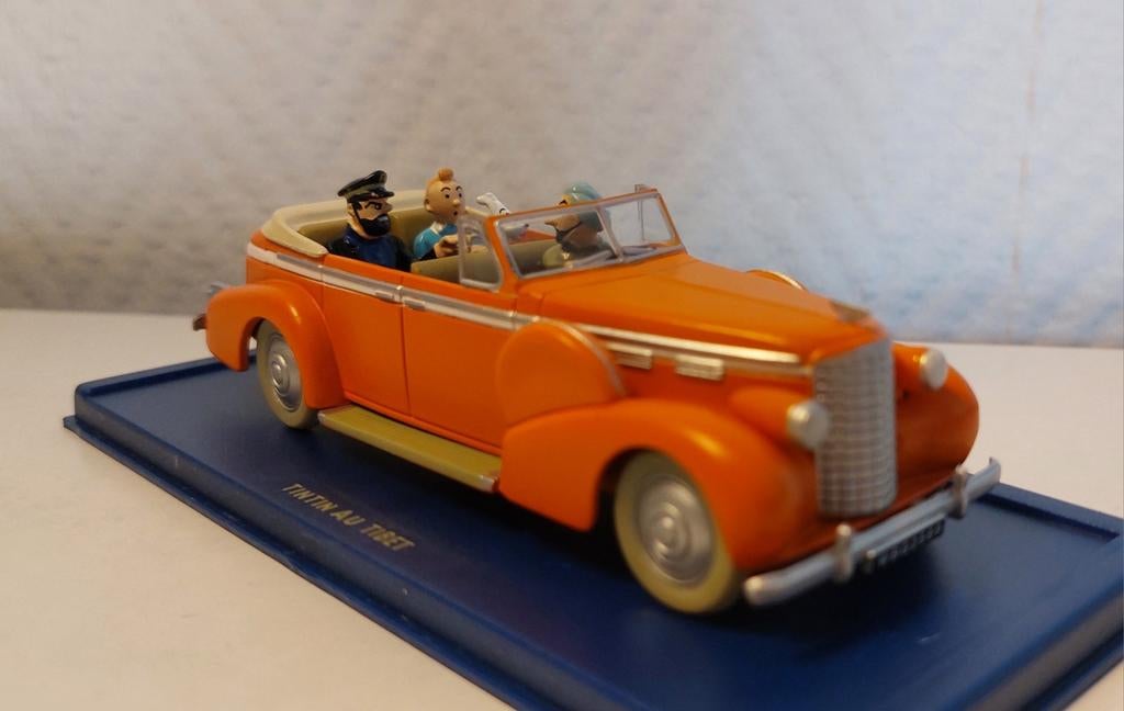 KUIFJE Atlas auto 1/43 'De taxi van New-Dehli', Ophalen of Verzenden, Kuifje, Zo goed als nieuw, Beeldje of Figuurtje