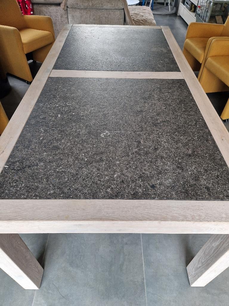 Eettafel, Huis en Inrichting, Ophalen, 200 cm of meer, Zo goed als nieuw, Vijf personen of meer