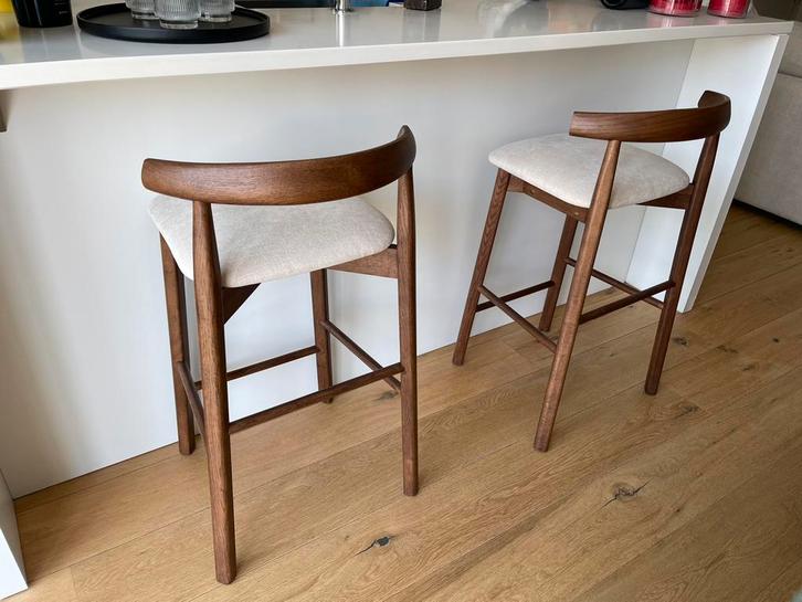 2 nieuwe Mowelli Ella barkrukken te koop, Huis en Inrichting, Barren, Nieuw, Ophalen