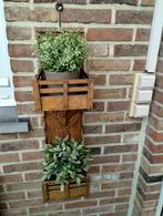 vintage houten bloemenrek, Jardin & Terrasse, Décoration murale de jardin, Enlèvement, Comme neuf