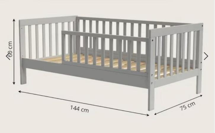 Peuterbed, Kinderen en Baby's, Kinderkamer | Bedden, Gebruikt, 140 tot 160 cm, 70 tot 85 cm, Lattenbodem, Ophalen