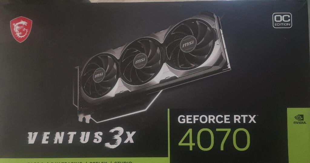 carte graphique MSI GeForce RTX 4070 VENTUS 3X, Enlèvement ou Envoi, Neuf