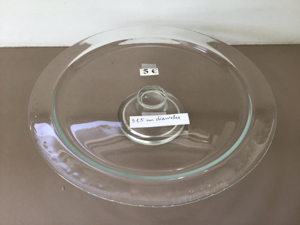différents plateaux ou plateaux à gâteaux en verre à 5€, Enlèvement ou Envoi