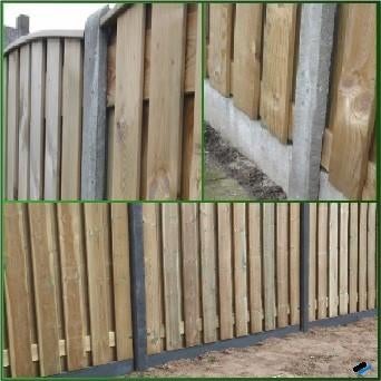 betonpalen beton schutting palen antraciet planken platen, Tuin en Terras, Tuinpoorten, Nieuw, Looppoort, Overige materialen, 200 cm of meer