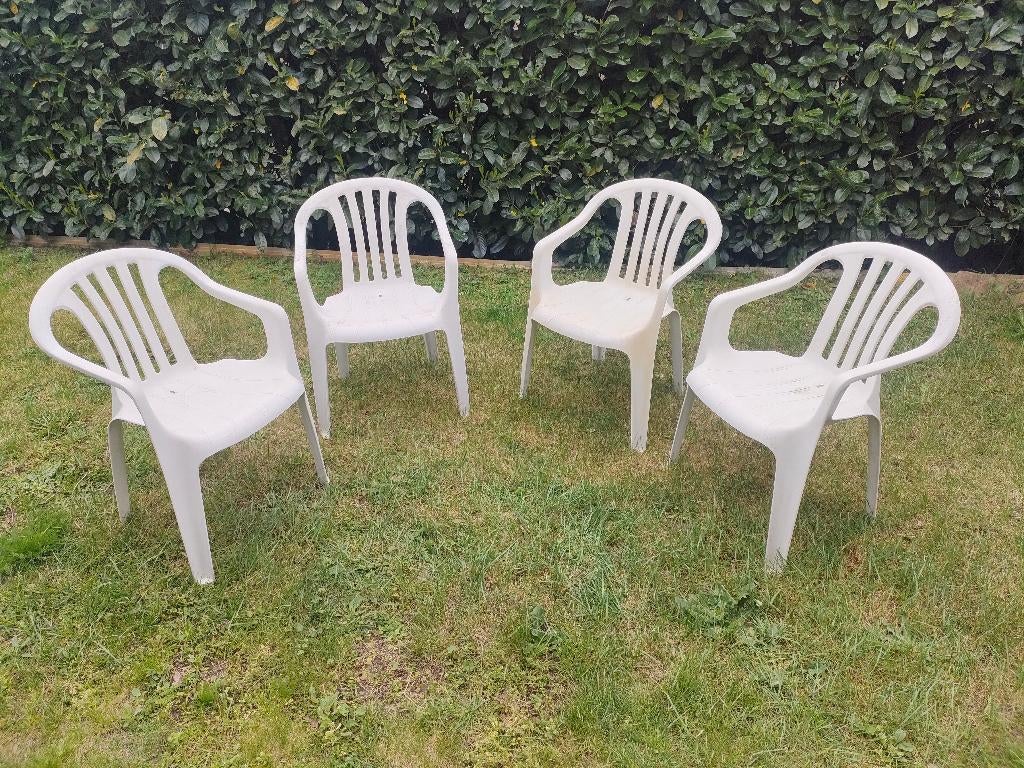 tuinstoelen, Enlèvement, Utilisé, Synthétique, Empilable