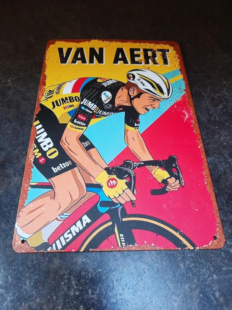 Reclamebord wout van aert, Ophalen, Reclamebord