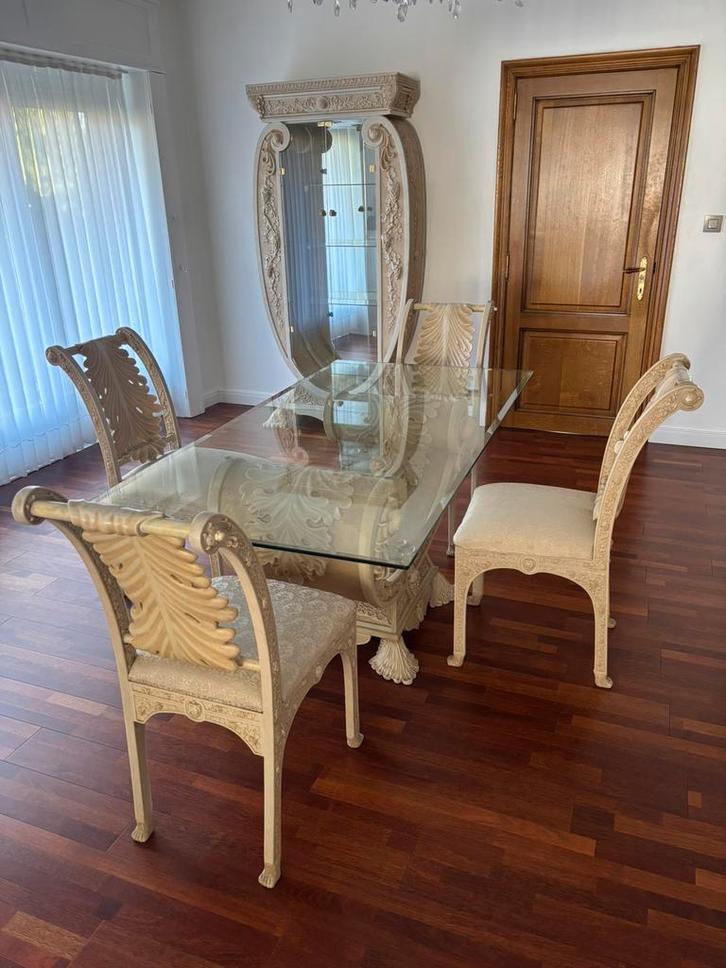 Salle à manger complète, Maison & Meubles, Salles à manger complètes, Comme neuf, 4 à 6 chaises, Enlèvement