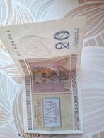 Ancien billet de 20 francs, année 1956, Enlèvement ou Envoi