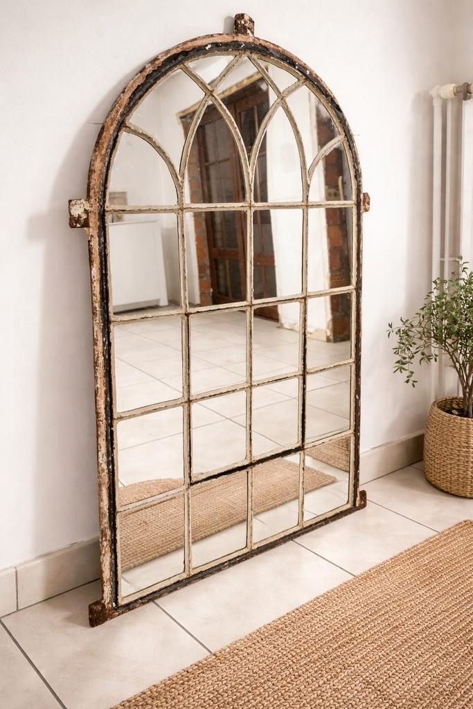 Antieke spiegel Piece Unique ! Vintage, Antiek en Kunst, Antiek | Spiegels, 50 tot 100 cm, 100 tot 150 cm, Ophalen