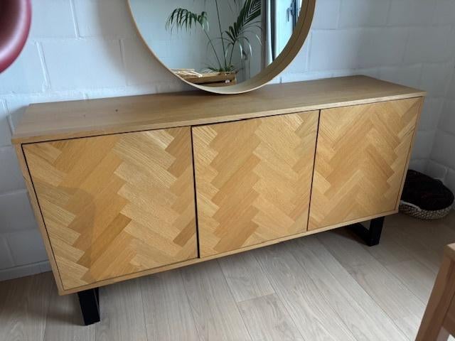 Buffetkast Jysk, Ophalen, 150 tot 200 cm, Eikenhout, Minder dan 100 cm