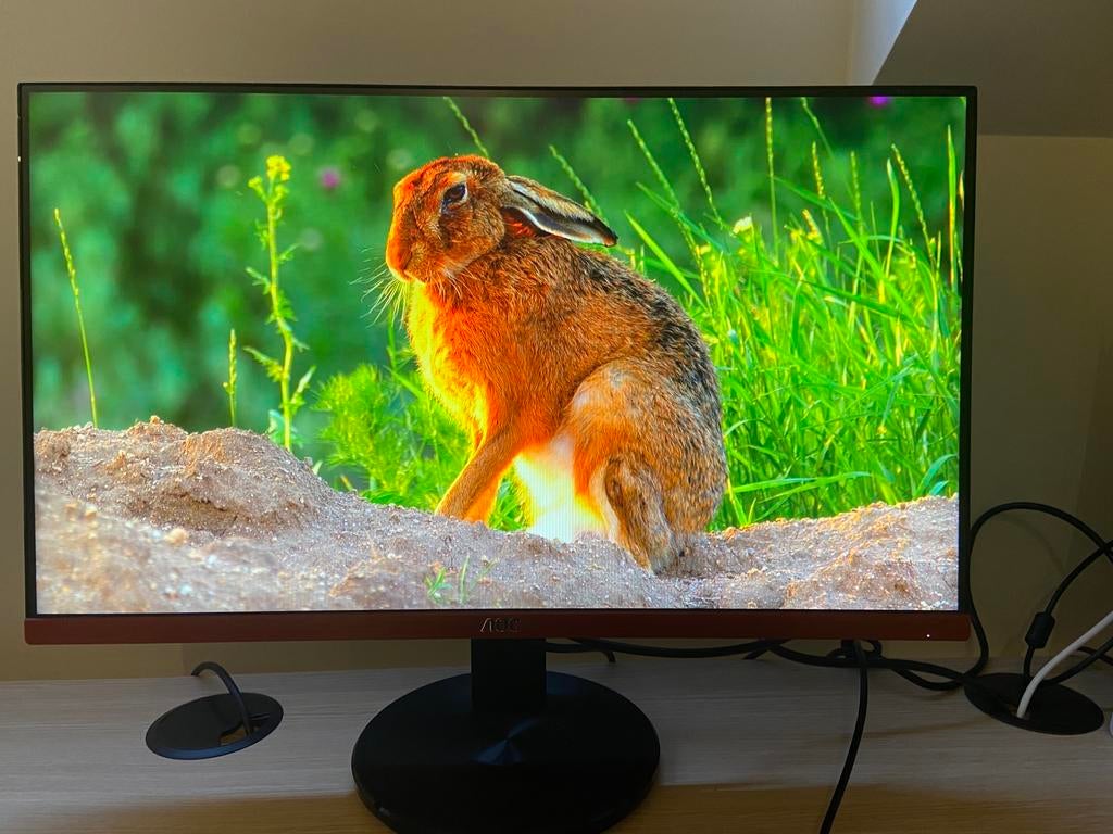 Monitor AOC G2590VXQ, Computers en Software, Monitoren, Ingebouwde speakers, Full HD, Minder dan 1 ms, Zo goed als nieuw