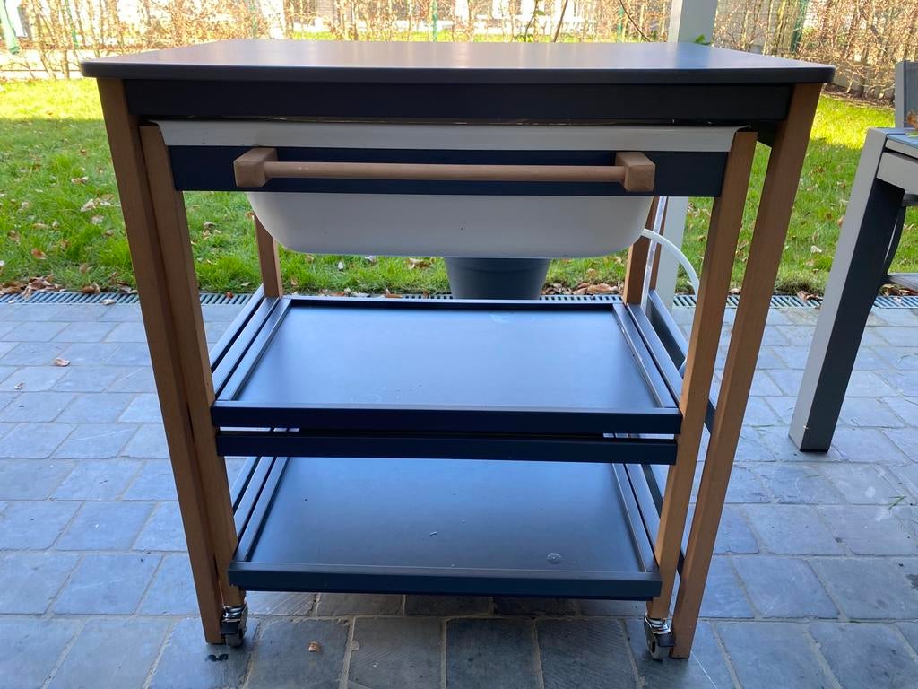 Verzorgingstafel met babybadje quax, Autres marques, Enlèvement, Utilisé, Standard