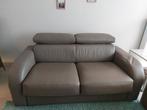 2 sièges en cuir avec 1 canapé-lit, Maison & Meubles, Canapés | Salons, 75 à 100 cm, Enlèvement, Utilisé, Tijdloos
