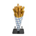 Frietzak 120 cm verrijdbaar - patatzak polyester metal base