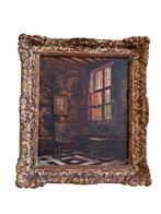 Peinture intérieur flamand signée Paule Bisman, Enlèvement