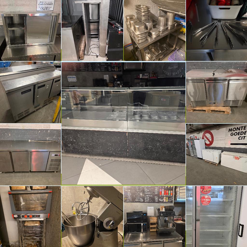 Matériel Horeca Complet – Idéal Snack / Sandwicherie, Ophalen, Gebruikt, Inox Meubilair