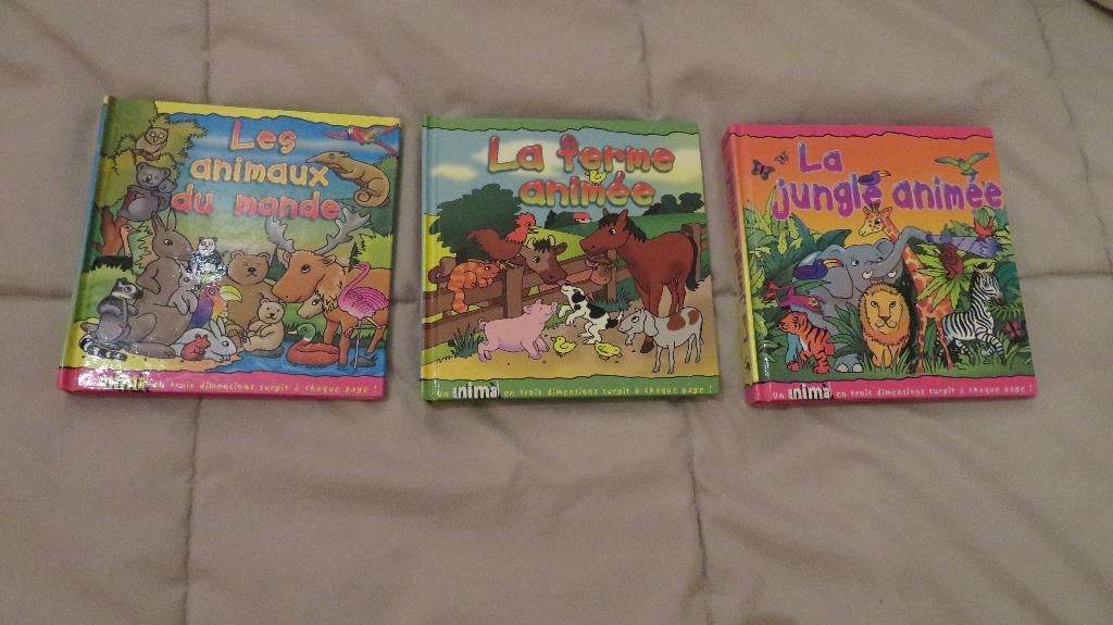 3 pop-upboeken over dieren, Ophalen of Verzenden, Gelezen, Fictie algemeen, Voorleesboek