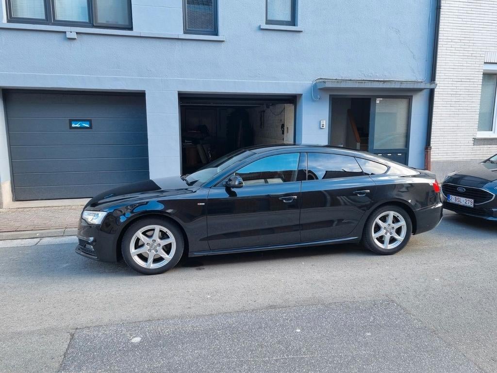 Audi a5 2.0 diesel 190 pk., Autos, Audi, Cuir, Noir, 5 portes, Automatique