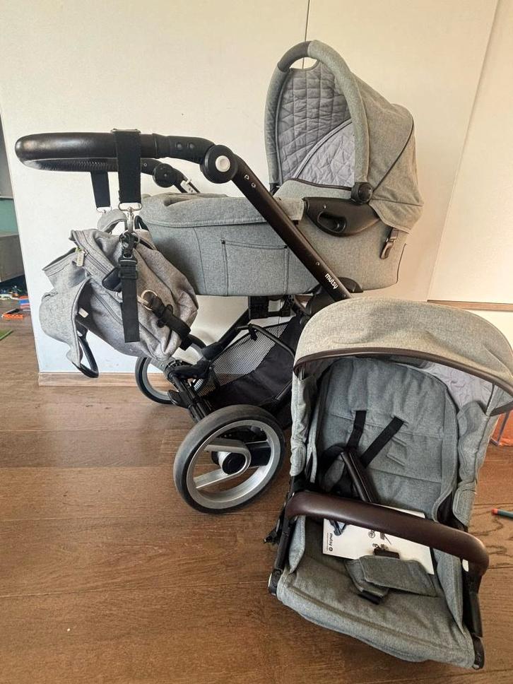 mutsy evo reiswieg / buggy, Kinderen en Baby's, Kinderwagens en Combinaties, Gebruikt, Combiwagen, Mutsy, Met reiswieg, Verstelbare duwstang