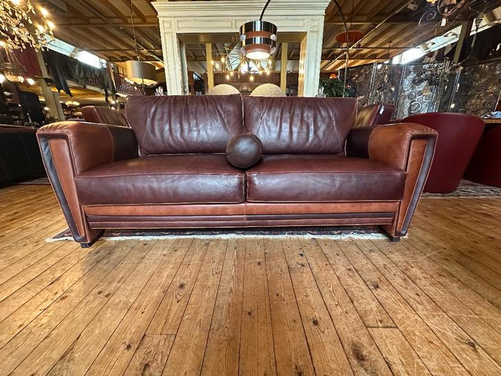 Art Deco bank van Mol&Geurts, Huis en Inrichting, Zetels | Zetels, Gebruikt, Rechte bank, Driepersoons, 200 tot 250 cm, 100 tot 125 cm