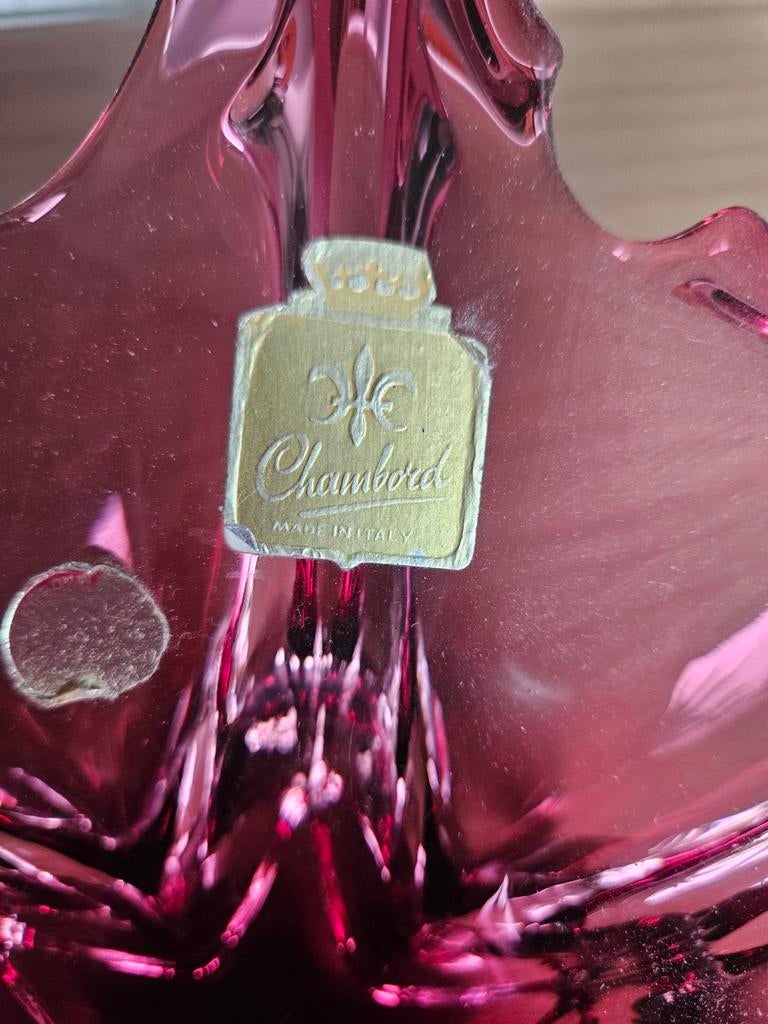 coupe vide-poche vintage en cristal de murano, Handtassen en Accessoires, Kettinghangers, Ophalen