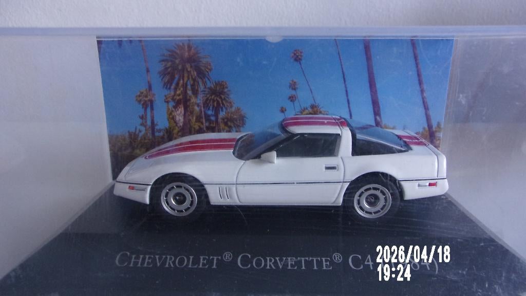 CHEVROLET CORVETTE C4 84.De AGOSTINI 1/43 COMME NEUVE., Hobby en Vrije tijd, Modelauto's | 1:43, Zo goed als nieuw, Auto, Overige merken