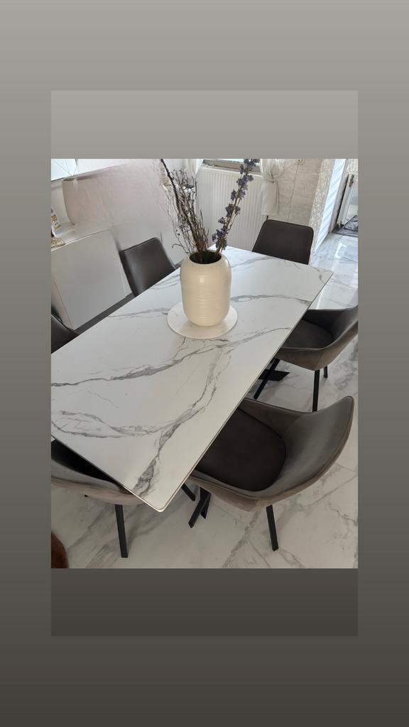 Salle a manger, Maison & Meubles, Tables | Tables à manger, Utilisé, Verre, Enlèvement