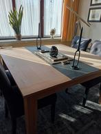 Eiken tafel vierkant, weathered look, 140 x 140cm, Huis en Inrichting, Ophalen, Vijf personen of meer, Eikenhout, Vierkant
