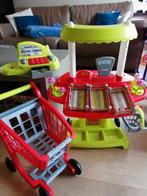 Winkeltje, winkelkar en kassa, Ophalen