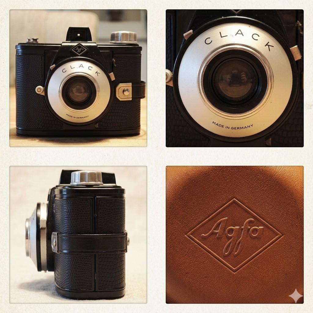 Agfa Clack — Appareil photo vintage culte (format moyen 6x9), Enlèvement