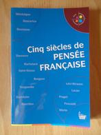 Cinq siècles de pensée française, Ophalen of Verzenden, Nieuw, Hoger Onderwijs