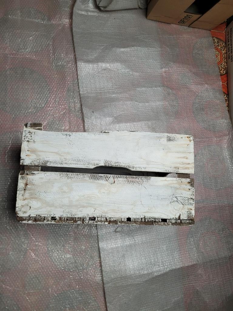 Lot de 2 cageots en bois vintage., Enlèvement, Bois