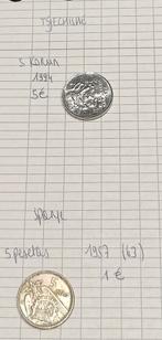 Munten Tsjechië Frankrijk....., Ophalen of Verzenden, Frankrijk