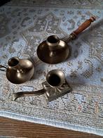 Koperen kaarsenpannen klein, Ophalen of Verzenden, Koper