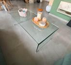 Table salon en verre 110×55x38 cm, 100 à 150 cm, Moins de 50 cm, Comme neuf, Verre