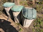 3 containers rubbermaid 110 liter, 40 liter of meer, Ophalen, Gebruikt, Kunststof