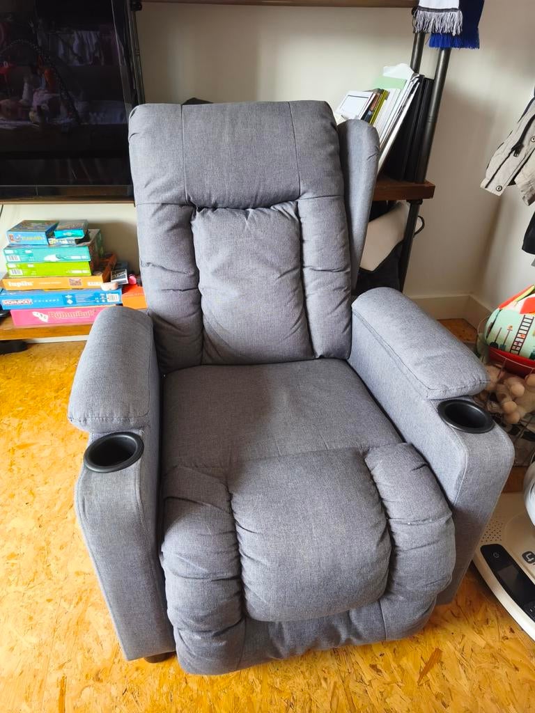 vidaXL verstelbare grijze fauteuil, Ophalen