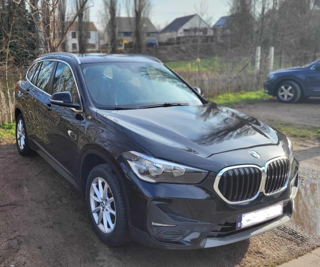 BMW X1 sDrive 18i, 2020, 39.000 km, Auto's, X1, Zwart, Zwart, Leder