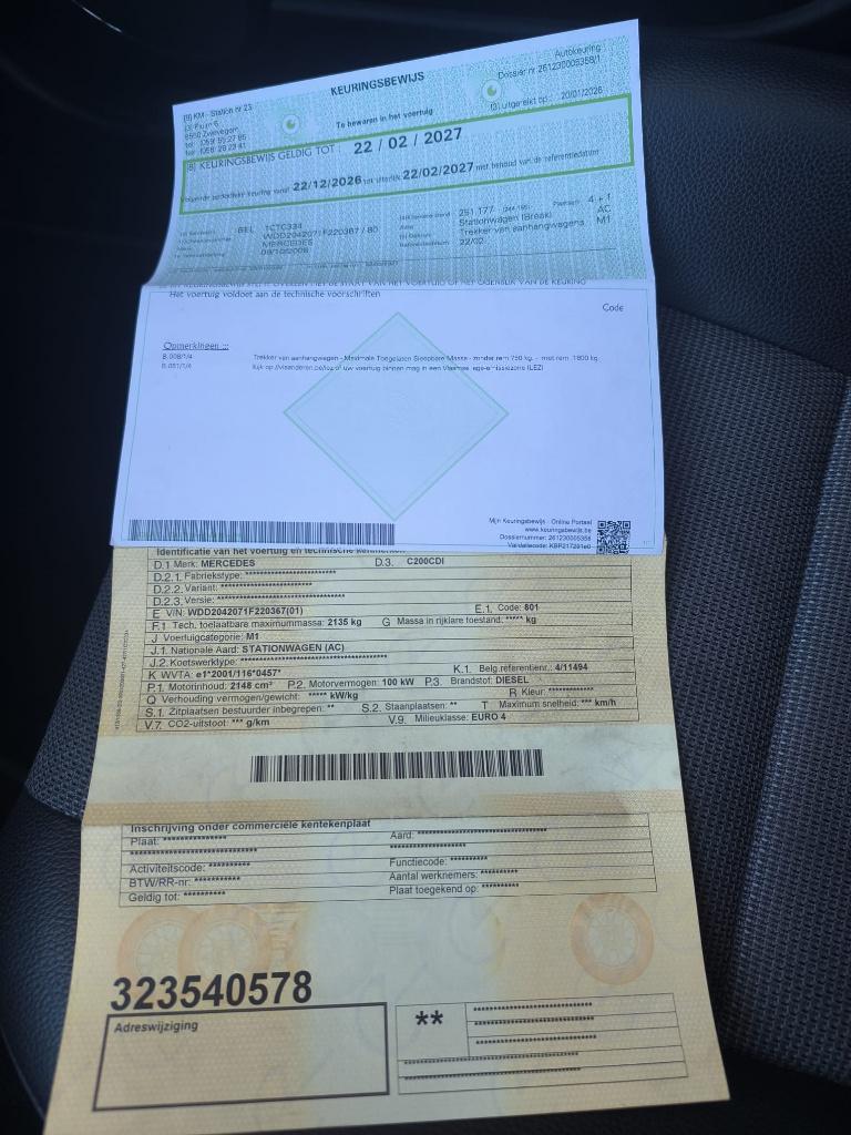 Mercedes C200 CDI Break – Pack AMG, 100 kW, Achat, Boîte manuelle, 5 portes