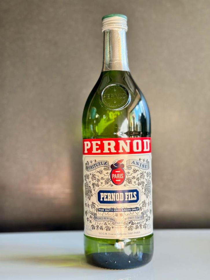 Ongeopende fles Pernod 1L, Verzamelen, Wijnen, Frankrijk, Vol, Ophalen