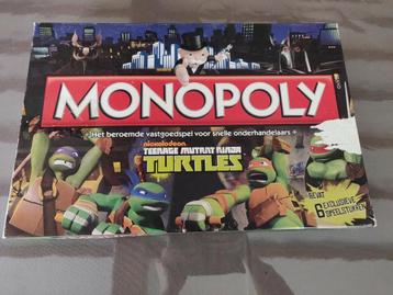 Monopoly teenage mutant ninja turtles 2013 met 6 figuren