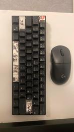 rk61 keyboard en Logitech g pro wireless muis, Computers en Software, Toetsenborden, Ophalen, Logitech G, Zo goed als nieuw, Draadloos