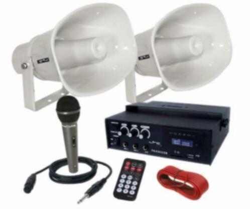 Omroep Set Voor Uw Auto met Usb en Sd met Sirene, Auto diversen, Autospeakers, Nieuw, Ophalen of Verzenden