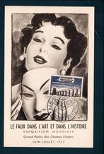 Carte expo "Le faux dans l'art et dans l'histoire"Paris 1955, Verzenden, 1940 tot 1960