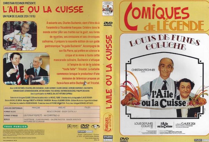 Le DVD L'Aile ou la Cuisse de Claude Zidi, Cd's en Dvd's, Dvd's | Komedie, Zo goed als nieuw, Overige genres, Alle leeftijden