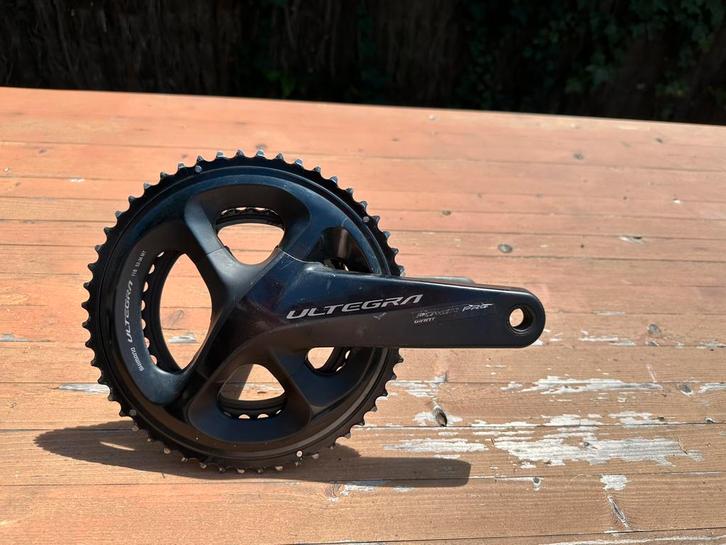 Powermeter dubbelzijdig Ultegra R8000 172.5mm, Fietsen en Brommers, Fietsonderdelen, Gebruikt, Racefiets, Crankstel of Pedalen