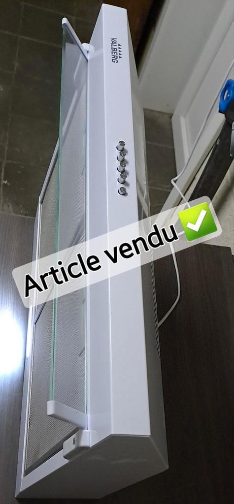 Hotte VALBERG Led 60cm nouvelle / Article vendu ✅️, Elektronische apparatuur, Afzuigkappen, Nieuw, Ophalen