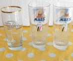 2 Maes glazen + 1 oud pils glas, Verzamelen, Glas en Drinkglazen, Ophalen, Gebruikt, Bierglas