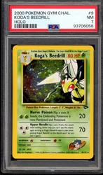 Koga's Beedrill Holo PSA 7 - 9/132 - Gym Challenge 2000, Hobby en Vrije tijd, Verzamelkaartspellen | Pokémon, Verzenden, Zo goed als nieuw